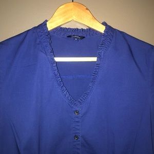 Short sleeve cotton blouse